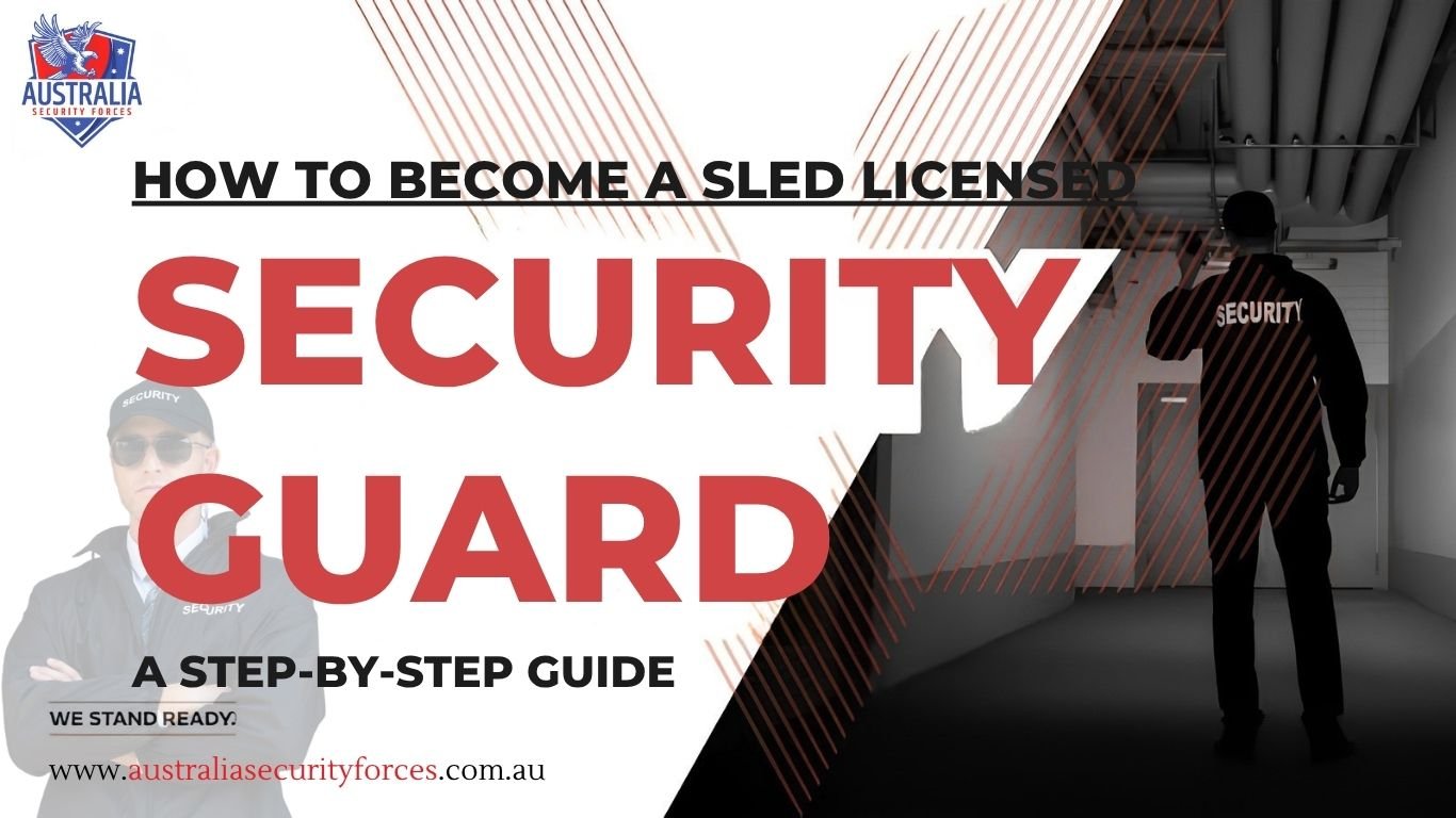 Licensed security guard in NSW holding SLED Class 1 licence